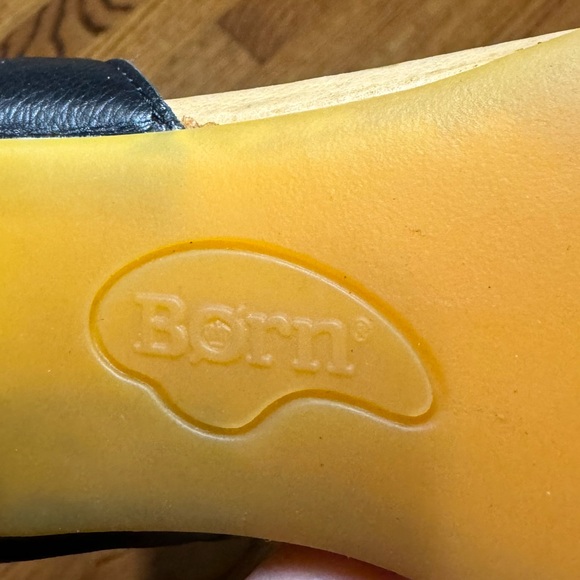 Brand New Born Tahlia Ankle Strapped Stacked Heel‎ Sandals in Black Size 9 - Picture 9 of 10